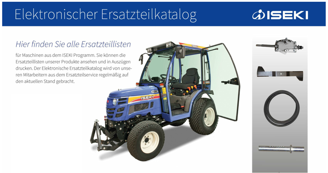 ISEKI Ersatzteile für Traktoren und Mähmaschinen - PENNER Land- und  KFZ-Technik GmbH